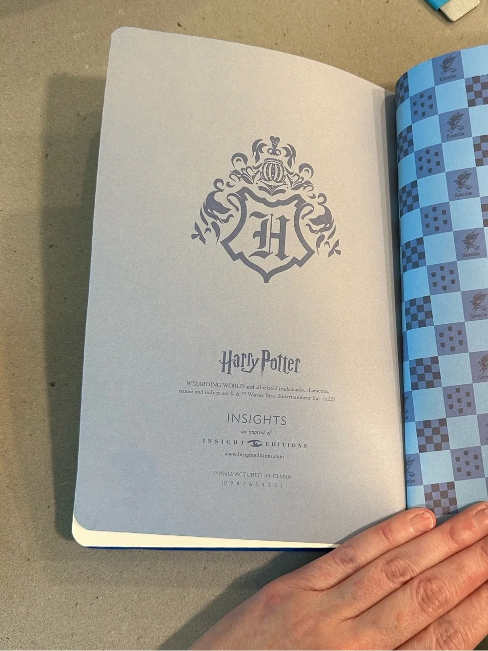 Ravenclaw Lined Notebook with Elastic Band